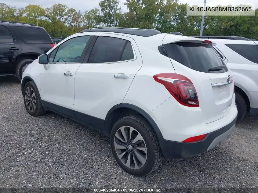 2021 Buick Encore Fwd Preferred VIN: KL4CJASB8MB352665 Lot: 40286484