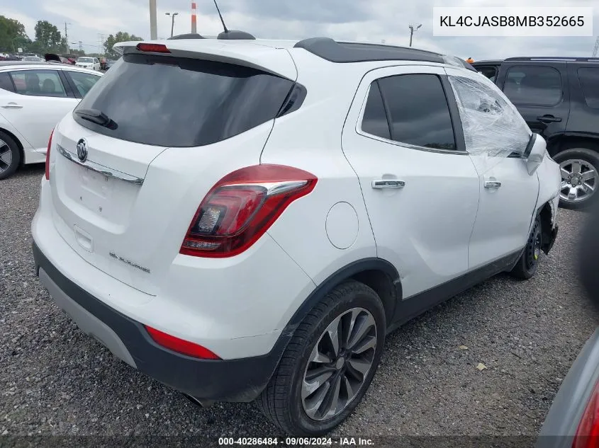 2021 Buick Encore Fwd Preferred VIN: KL4CJASB8MB352665 Lot: 40286484