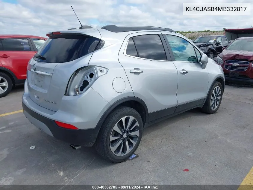 2021 Buick Encore Preferred VIN: KL4CJASB4MB332817 Lot: 40302705