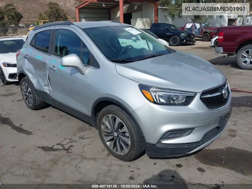 2021 Buick Encore Fwd Preferred VIN: KL4CJASB8MB301991 Lot: 40718139