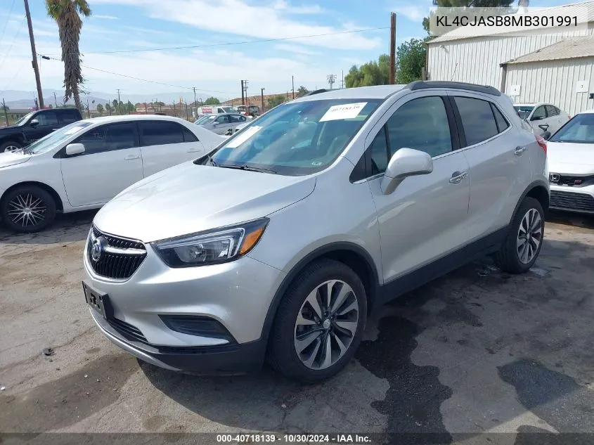 2021 Buick Encore Fwd Preferred VIN: KL4CJASB8MB301991 Lot: 40718139