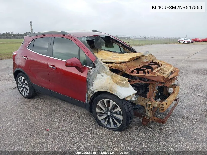 2022 Buick Encore Awd Preferred VIN: KL4CJESM2NB547560 Lot: 37668349