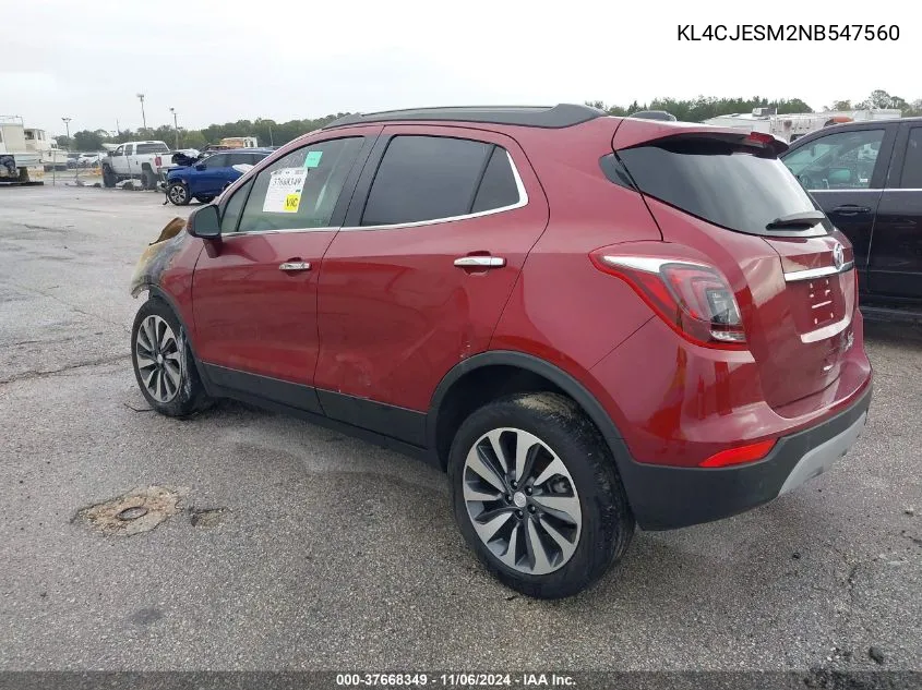 2022 Buick Encore Awd Preferred VIN: KL4CJESM2NB547560 Lot: 37668349