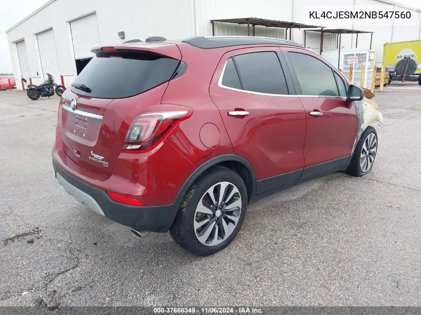 2022 Buick Encore Awd Preferred VIN: KL4CJESM2NB547560 Lot: 37668349