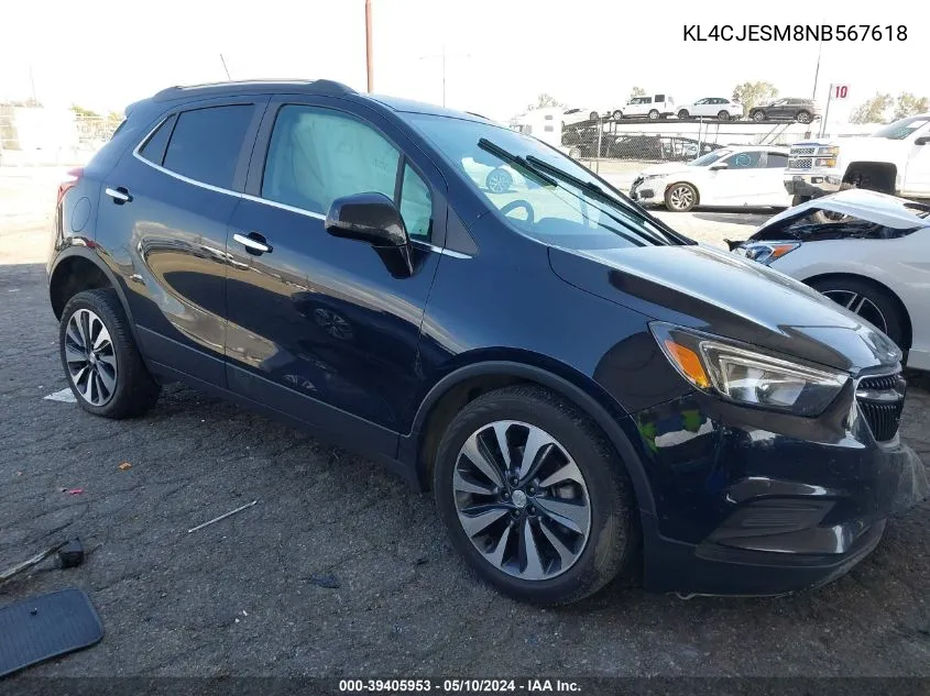 2022 Buick Encore Awd Preferred VIN: KL4CJESM8NB567618 Lot: 39405953