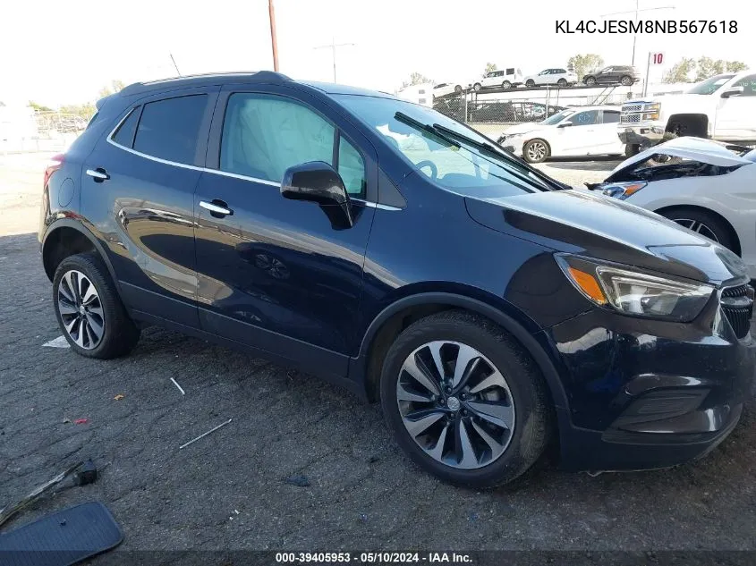 2022 Buick Encore Awd Preferred VIN: KL4CJESM8NB567618 Lot: 39405953