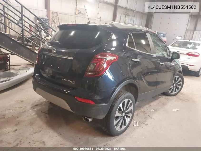 2022 Buick Encore Awd Preferred VIN: KL4CJESM1NB554502 Lot: 39970851