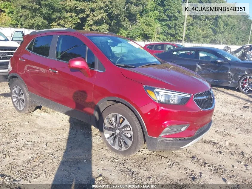 KL4CJASM8NB548351 2022 Buick Encore Fwd Preferred