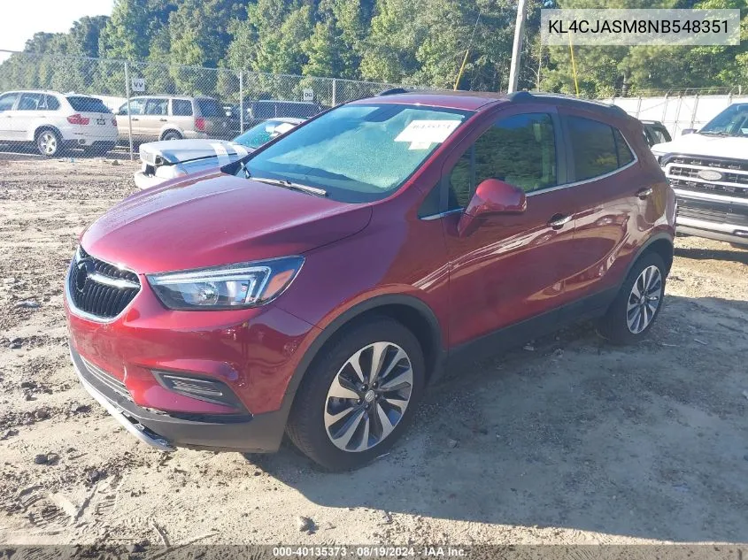 KL4CJASM8NB548351 2022 Buick Encore Fwd Preferred