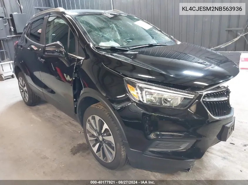 2022 Buick Encore Awd Preferred VIN: KL4CJESM2NB563936 Lot: 40177921