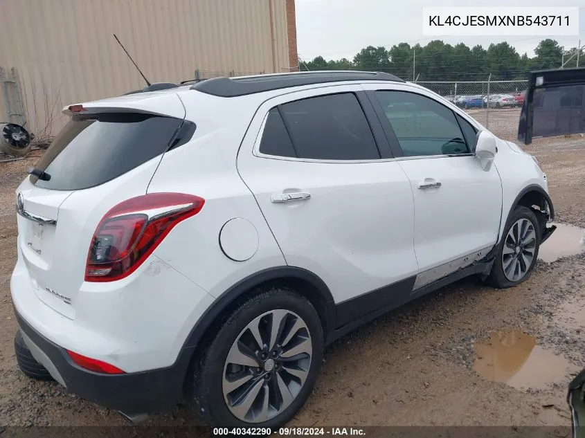 2022 Buick Encore Preferred VIN: KL4CJESMXNB543711 Lot: 40342290