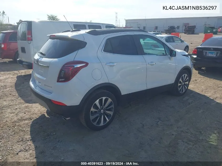 2022 Buick Encore Fwd Preferred VIN: KL4CJASM1NB536297 Lot: 40391623