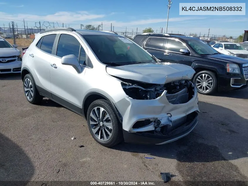 2022 Buick Encore Fwd Preferred VIN: KL4CJASM2NB508332 Lot: 40729861