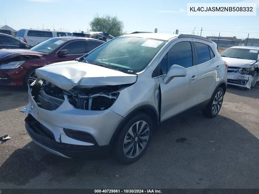 2022 Buick Encore Fwd Preferred VIN: KL4CJASM2NB508332 Lot: 40729861