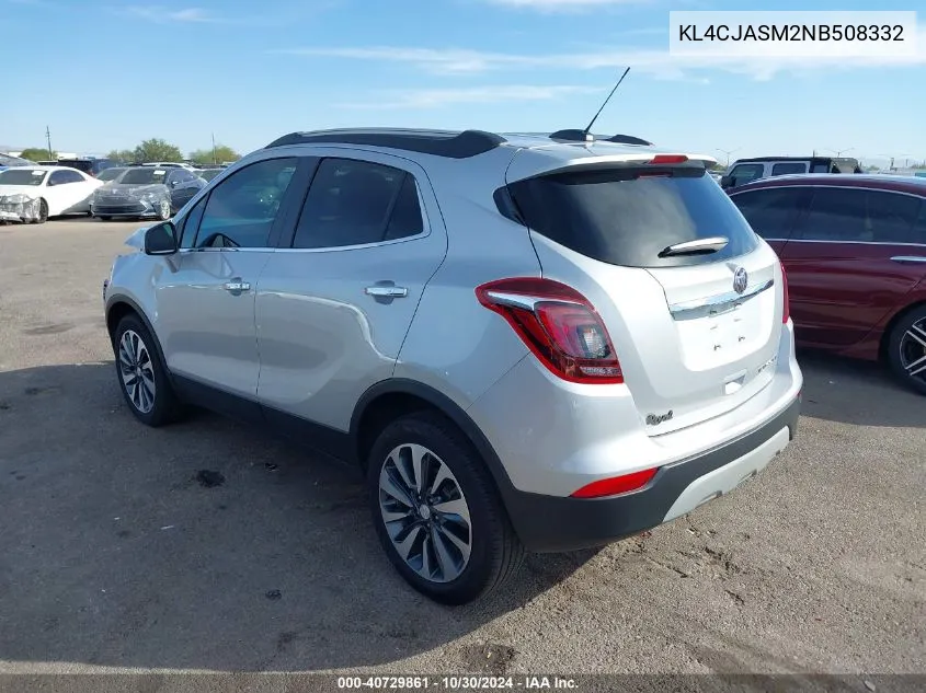 2022 Buick Encore Fwd Preferred VIN: KL4CJASM2NB508332 Lot: 40729861