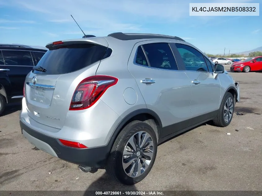 2022 Buick Encore Fwd Preferred VIN: KL4CJASM2NB508332 Lot: 40729861