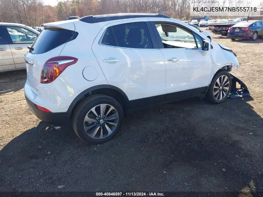 2022 Buick Encore Awd Preferred VIN: KL4CJESM7NB555718 Lot: 40846597