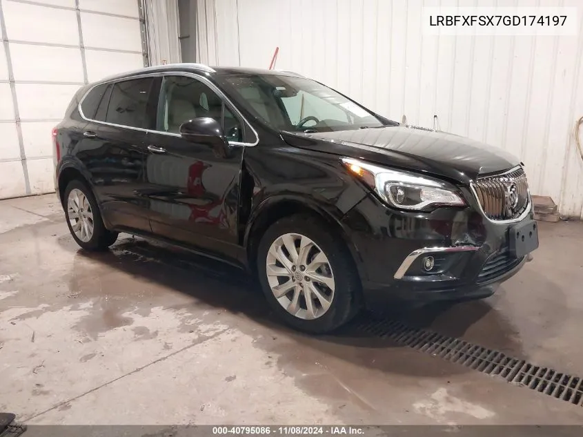 2016 Buick Envision Premium Ii VIN: LRBFXFSX7GD174197 Lot: 40795086