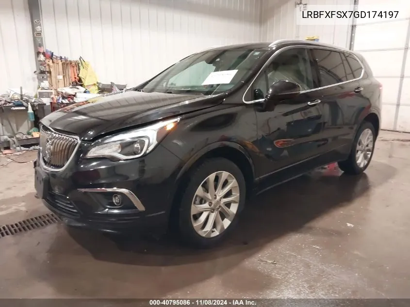 2016 Buick Envision Premium Ii VIN: LRBFXFSX7GD174197 Lot: 40795086