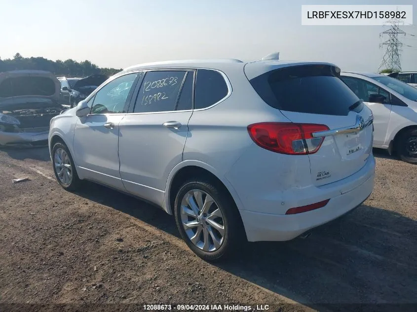 2017 Buick Envision Premium VIN: LRBFXESX7HD158982 Lot: 12088673