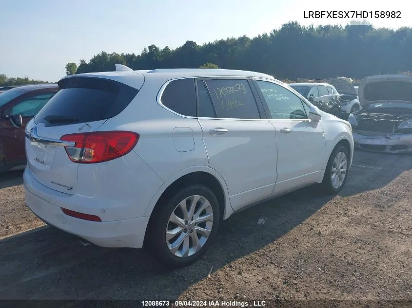 2017 Buick Envision Premium VIN: LRBFXESX7HD158982 Lot: 12088673