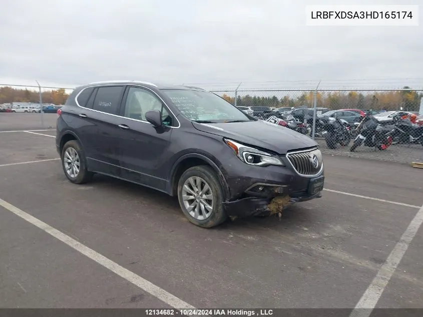 2017 Buick Envision VIN: LRBFXDSA3HD165174 Lot: 12134682