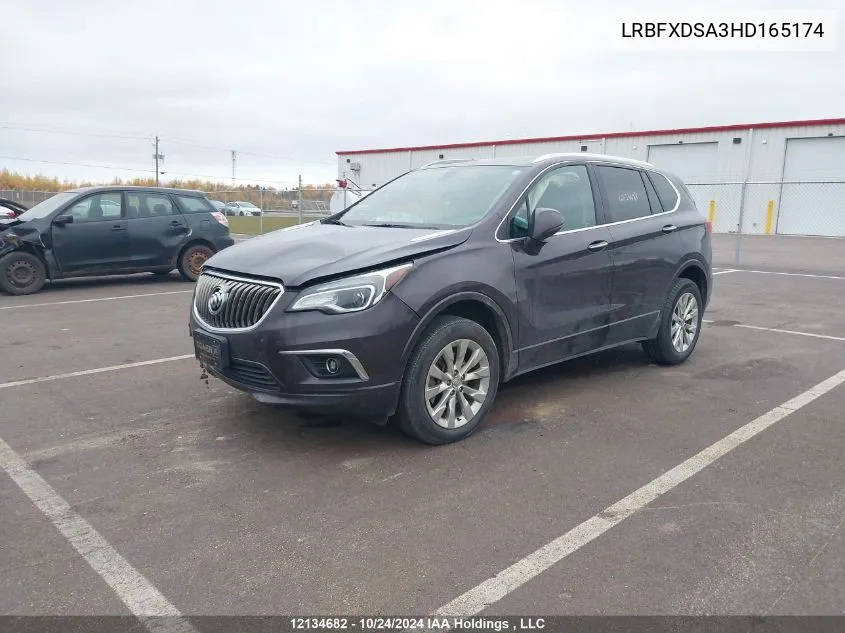 2017 Buick Envision VIN: LRBFXDSA3HD165174 Lot: 12134682