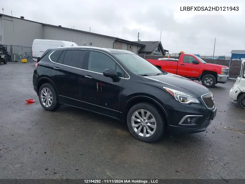 2017 Buick Envision VIN: LRBFXDSA2HD121943 Lot: 12154292