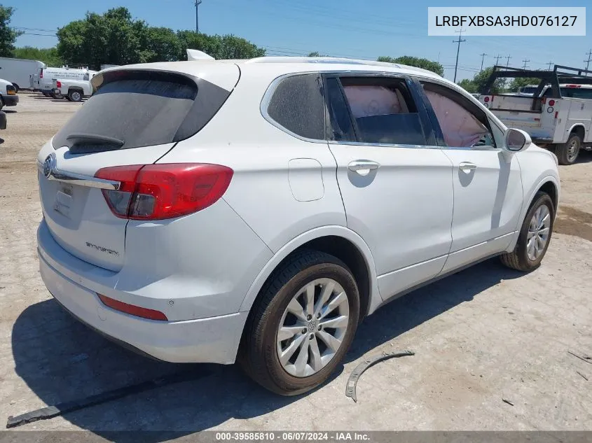 2017 Buick Envision Essence VIN: LRBFXBSA3HD076127 Lot: 39585810