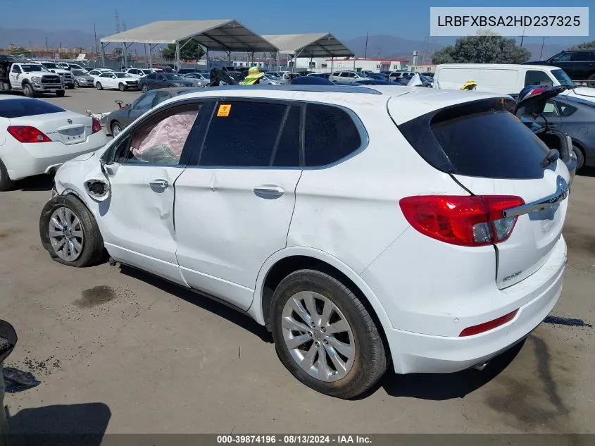 2017 Buick Envision Essence VIN: LRBFXBSA2HD237325 Lot: 39874196