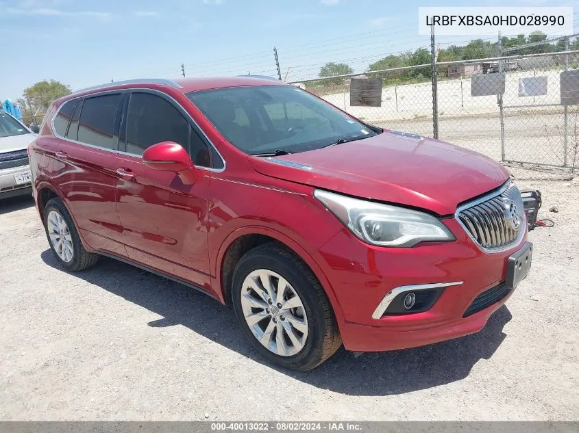 2017 Buick Envision Essence VIN: LRBFXBSA0HD028990 Lot: 40013022