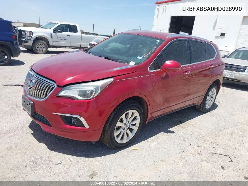 2017 Buick Envision Essence VIN: LRBFXBSA0HD028990 Lot: 40013022