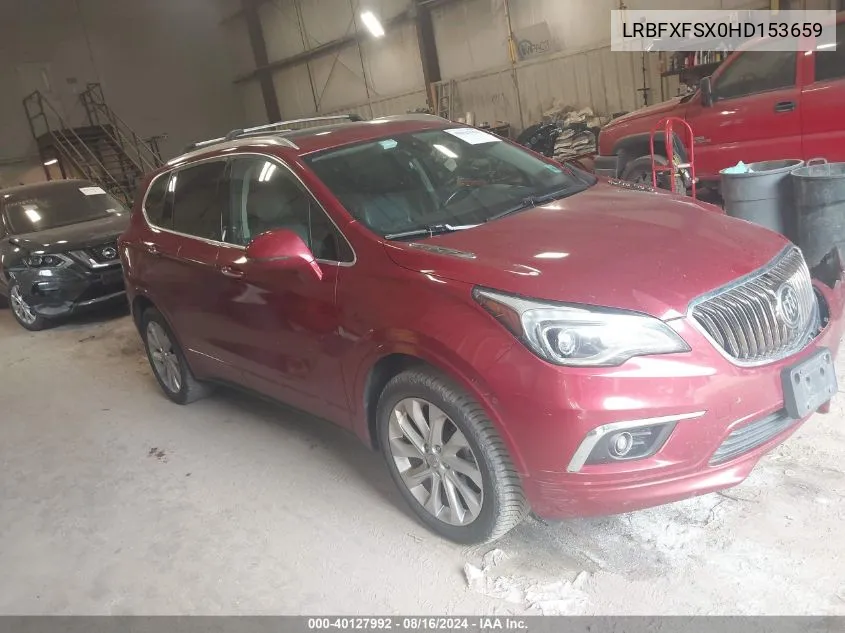 2017 Buick Envision Premium Ii VIN: LRBFXFSX0HD153659 Lot: 40127992