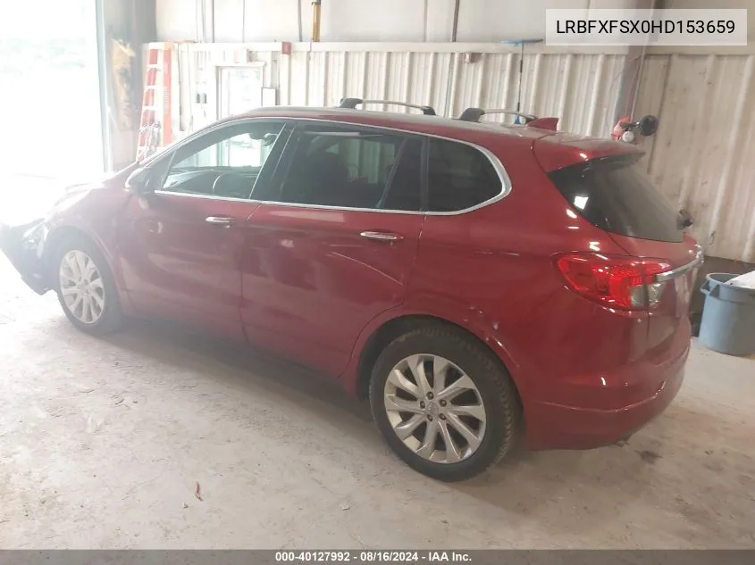 2017 Buick Envision Premium Ii VIN: LRBFXFSX0HD153659 Lot: 40127992