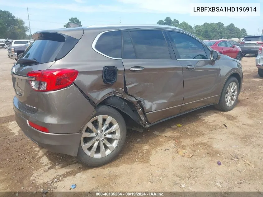 2017 Buick Envision Essence VIN: LRBFXBSA1HD196914 Lot: 40135264