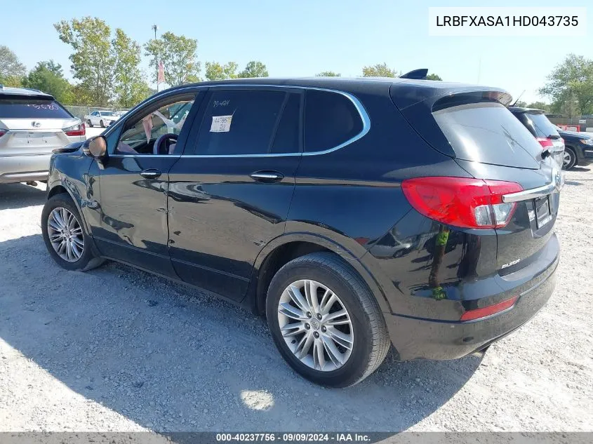 LRBFXASA1HD043735 2017 Buick Envision Preferred