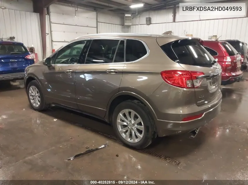 2017 Buick Envision Essence VIN: LRBFXDSA2HD049593 Lot: 40252815