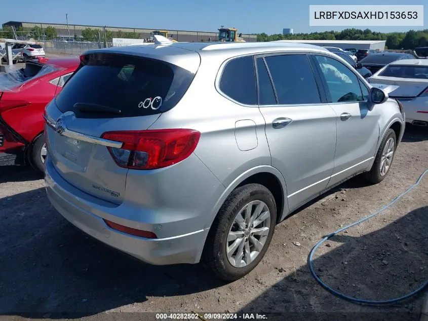 2017 Buick Envision Essence VIN: LRBFXDSAXHD153653 Lot: 40282502