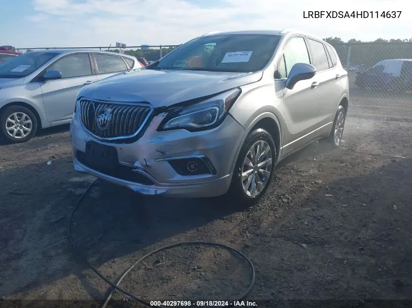 2017 Buick Envision Essence VIN: LRBFXDSA4HD114637 Lot: 40297698