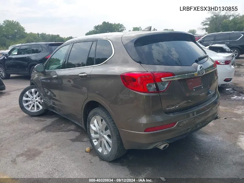 2017 Buick Envision Premium I VIN: LRBFXESX3HD130855 Lot: 40320834