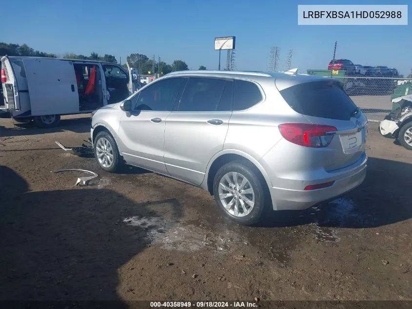 2017 Buick Envision Essence VIN: LRBFXBSA1HD052988 Lot: 40358949