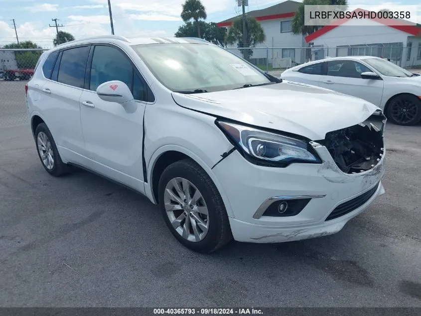 2017 Buick Envision Essence VIN: LRBFXBSA9HD003358 Lot: 40365793