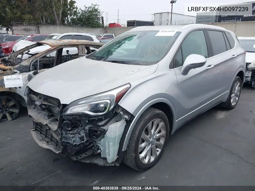 2017 Buick Envision Premium Ii VIN: LRBFXFSX4HD097239 Lot: 40383839