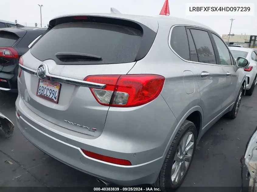 2017 Buick Envision Premium Ii VIN: LRBFXFSX4HD097239 Lot: 40383839