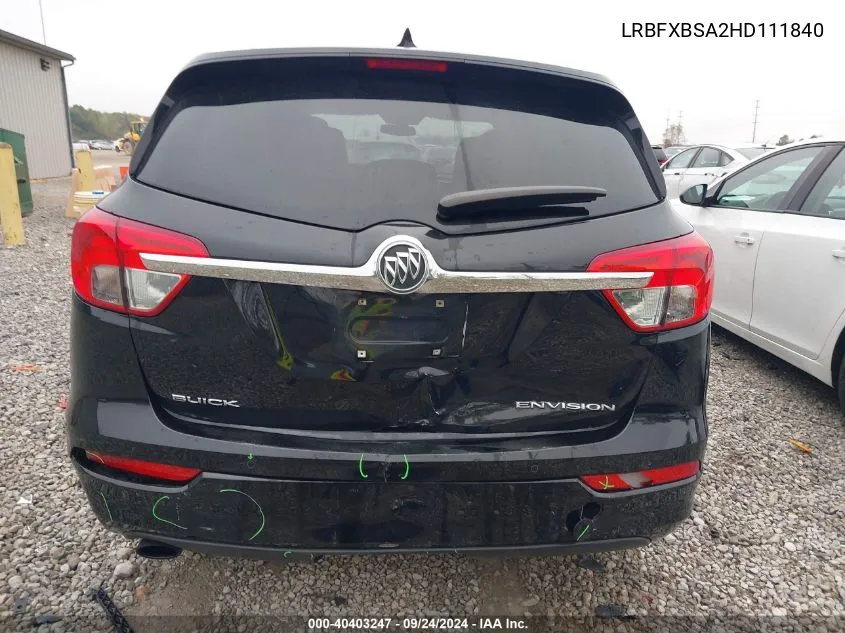 2017 Buick Envision Essence VIN: LRBFXBSA2HD111840 Lot: 40403247