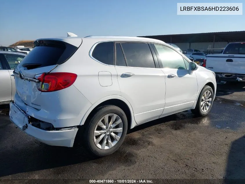 2017 Buick Envision Essence VIN: LRBFXBSA6HD223606 Lot: 40471860