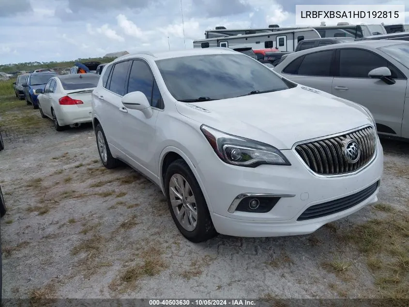 2017 Buick Envision Essence VIN: LRBFXBSA1HD192815 Lot: 40503630