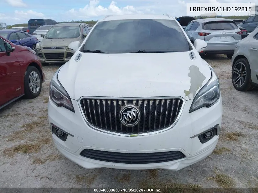 2017 Buick Envision Essence VIN: LRBFXBSA1HD192815 Lot: 40503630