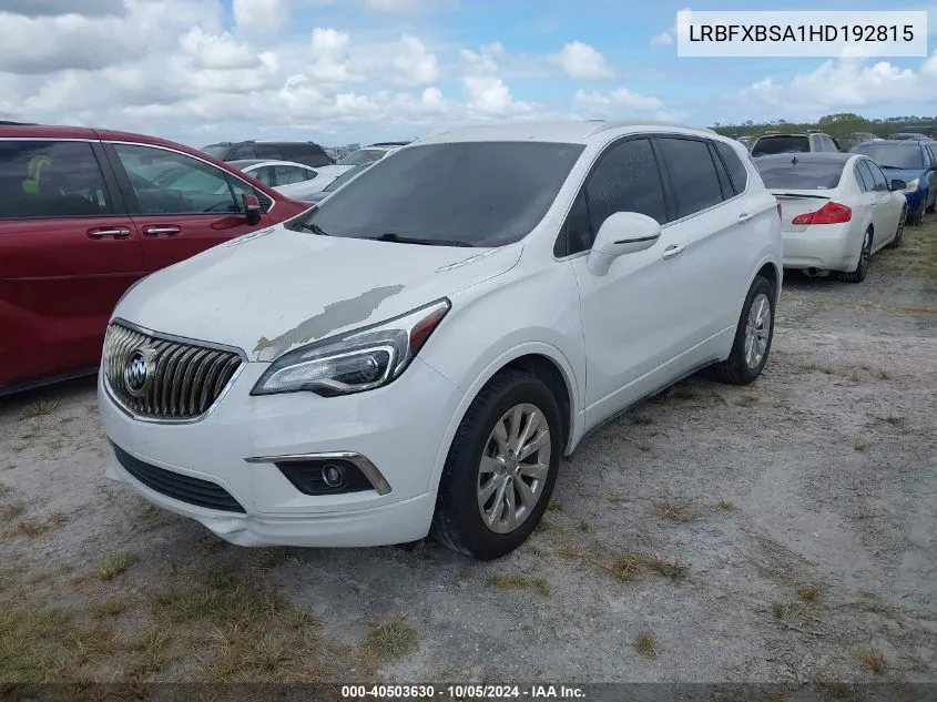 2017 Buick Envision Essence VIN: LRBFXBSA1HD192815 Lot: 40503630