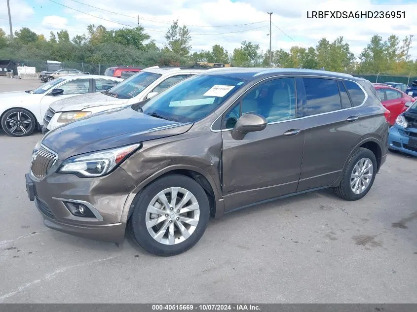 2017 Buick Envision Essence VIN: LRBFXDSA6HD236951 Lot: 40515669